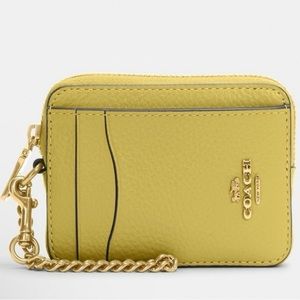 Coach yellow wallet/ card holder.